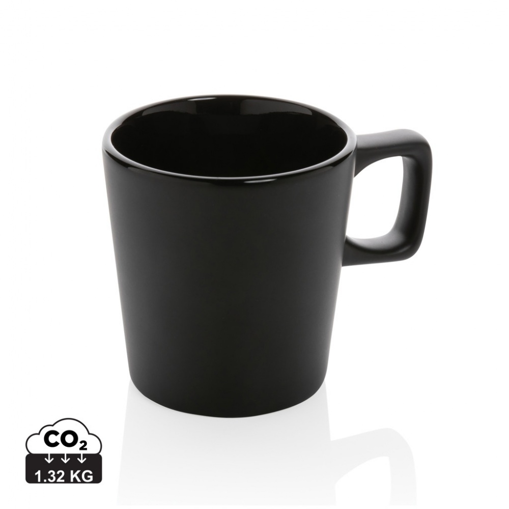 Logotrade promotional product image of: Ceramic modern coffee mug 300ml