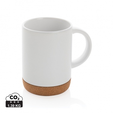 Logo trade promotional giveaways picture of: Ceramic mug with cork base 280ml