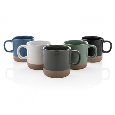 Logo trade business gifts image of: Glazed ceramic mug 360ml