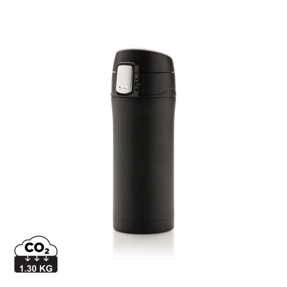 Logotrade advertising product picture of: RCS Recycled stainless steel easy lock vacuum mug