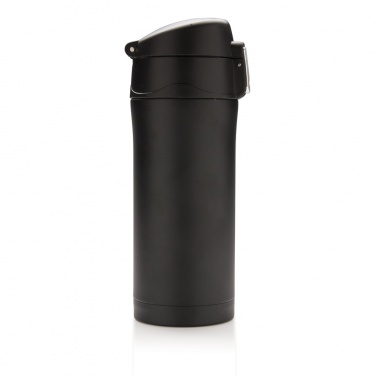 Logo trade corporate gifts picture of: RCS Recycled stainless steel easy lock vacuum mug