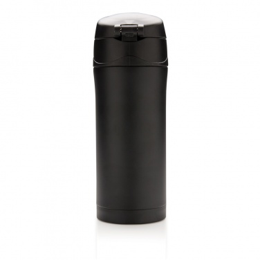 Logo trade promotional giveaways picture of: RCS Recycled stainless steel easy lock vacuum mug