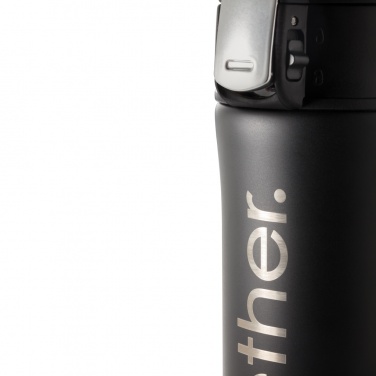 Logotrade promotional gift picture of: RCS Recycled stainless steel easy lock vacuum mug