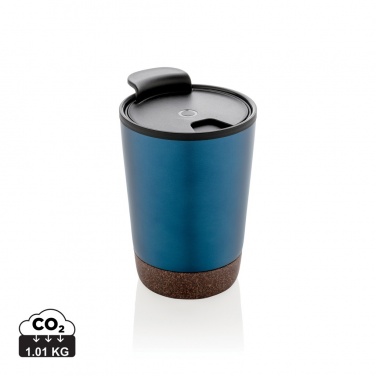 Logo trade promotional giveaways picture of: GRS RPP stainless steel cork coffee tumbler