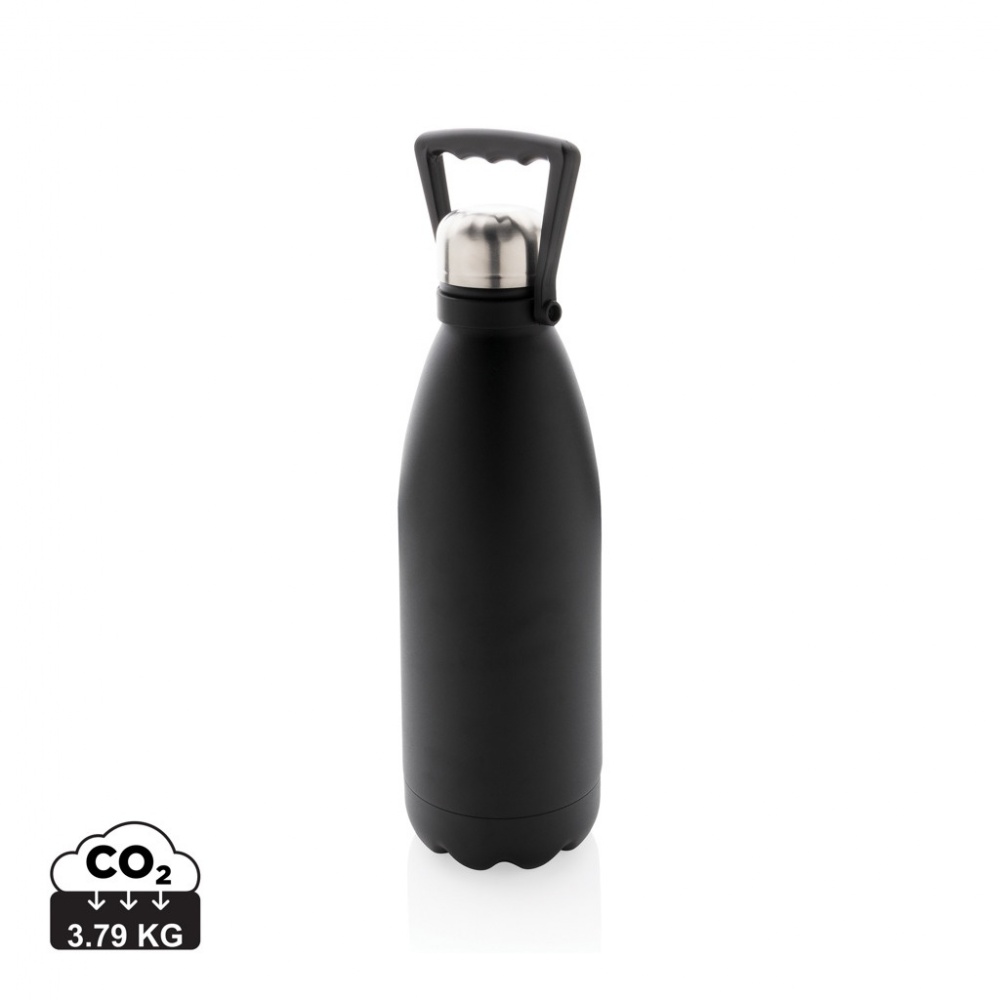 Logo trade business gift photo of: RCS Recycled stainless steel large vacuum bottle 1.5L