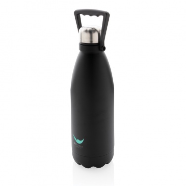 Logo trade promotional item photo of: RCS Recycled stainless steel large vacuum bottle 1.5L