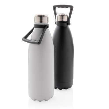 Logo trade corporate gifts image of: RCS Recycled stainless steel large vacuum bottle 1.5L