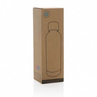 Logotrade promotional gift picture of: Wood RCS certified recycled stainless steel vacuum bottle