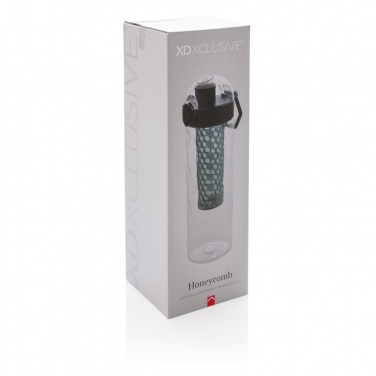 Logo trade promotional merchandise picture of: Honeycomb lockable leak proof infuser bottle