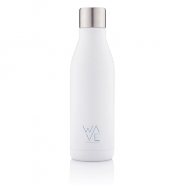 Logo trade corporate gifts image of: UV-C steriliser vacuum stainless steel bottle