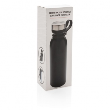 Logotrade promotional merchandise image of: Copper vacuum insulated bottle with carry loop