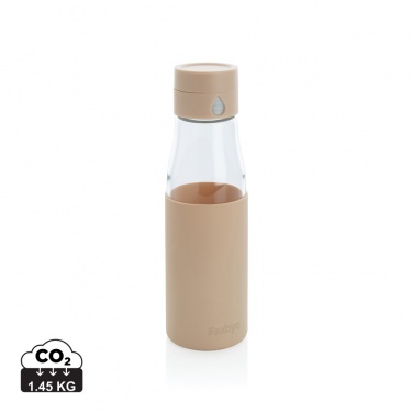 Logotrade promotional gifts photo of: Ukiyo glass hydration tracking bottle with sleeve