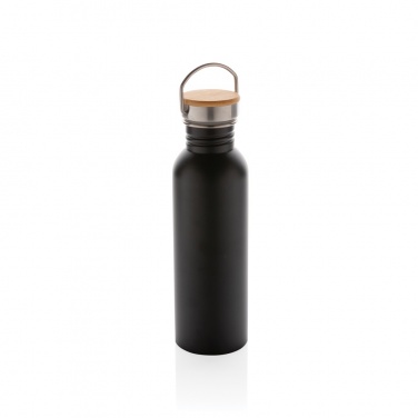 Logotrade promotional gifts photo of: Modern stainless steel bottle with bamboo lid