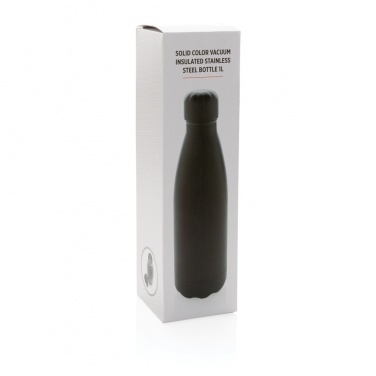 Logotrade promotional merchandise photo of: Solid colour vacuum stainless steel bottle 1L