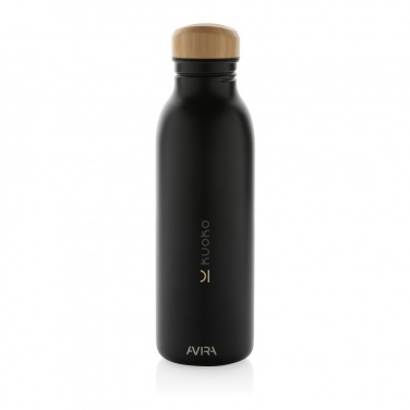 Logo trade promotional giveaway photo of: Avira Alcor RCS Re-steel single wall water bottle 600 ML