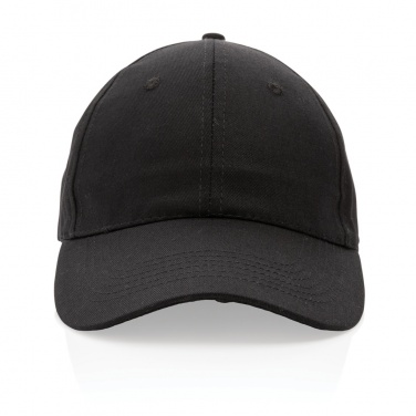Logo trade promotional items image of: Impact 6 panel 190gr Recycled cotton cap with AWARE™ tracer