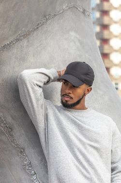 Logo trade promotional gifts image of: Impact 5 panel 190gr Recycled cotton cap with AWARE™ tracer