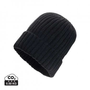 Logo trade promotional products picture of: Kennedi AWARE™ Polylana® beanie with large rib