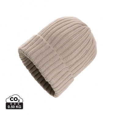 Logotrade promotional gift image of: Kennedi AWARE™ Polylana® beanie with large rib