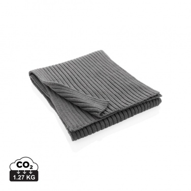 Logotrade advertising product image of: Impact AWARE™ Polylana® knitted scarf 180 x 25cm