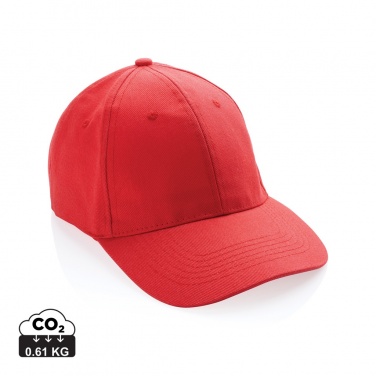 Logotrade promotional gift picture of: Impact 6 panel 280gr Recycled cotton cap with AWARE™ tracer