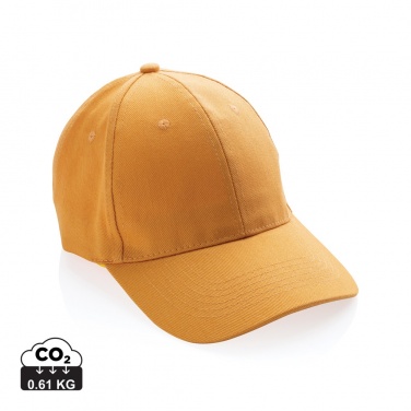 Logo trade promotional gifts picture of: Impact 6 panel 280gr Recycled cotton cap with AWARE™ tracer