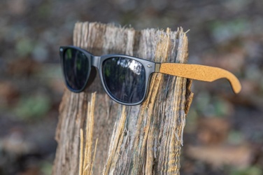 Logotrade promotional gift image of: GRS recycled PC plastic sunglasses with cork