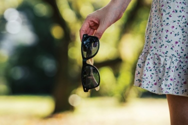 Logotrade promotional item image of: Bamboo and RCS recycled plastic sunglasses