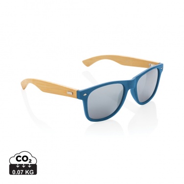 Logotrade advertising product picture of: Bamboo and RCS recycled plastic sunglasses