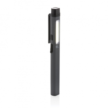 Logo trade promotional merchandise photo of: Gear X RCS recycled plastic USB rechargeable pen light