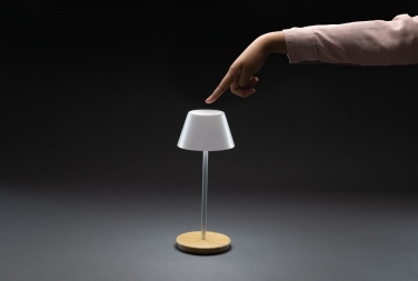 Logo trade advertising products picture of: Pure Glow RCS usb-rechargeable recycled plastic table lamp
