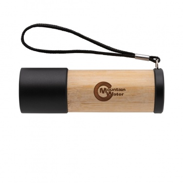 Logotrade promotional gift image of: Bamboo and RCS certfied recycled plastic torch