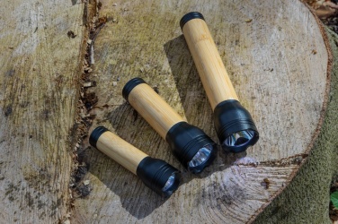 Logo trade promotional products picture of: Lucid 1W RCS certified recycled plastic & bamboo torch