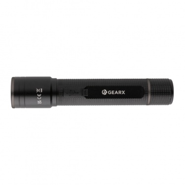 Logotrade promotional gifts photo of: Gear X RCS recycled aluminum USB-rechargeable torch