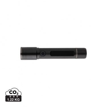 Logo trade corporate gifts image of: Gear X RCS recycled aluminum USB-rechargeable torch