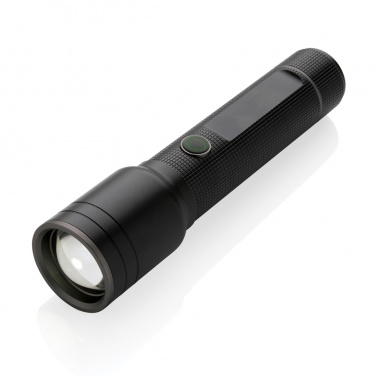Logo trade promotional merchandise picture of: RCS recycled aluminum USB-rechargeable heavy duty torch