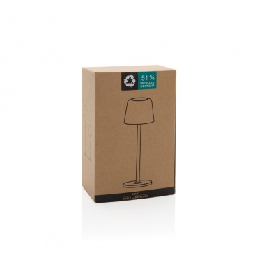 Logotrade promotional gift picture of: Zenic RCS recycled plastic USB re-chargable table lamp