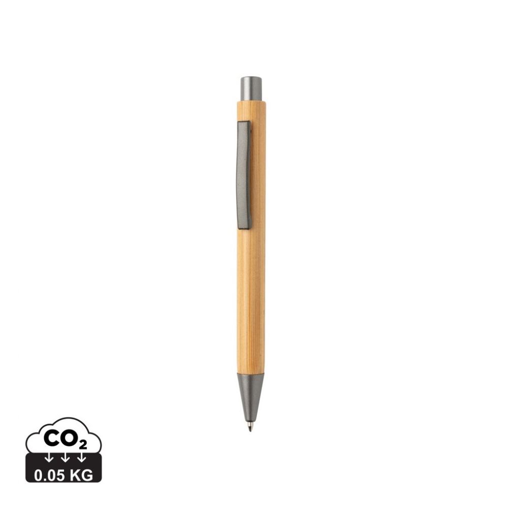 Logo trade promotional merchandise picture of: Slim design bamboo pen