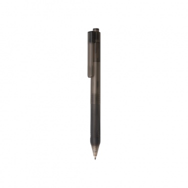 Logo trade advertising products image of: X9 frosted pen with silicone grip