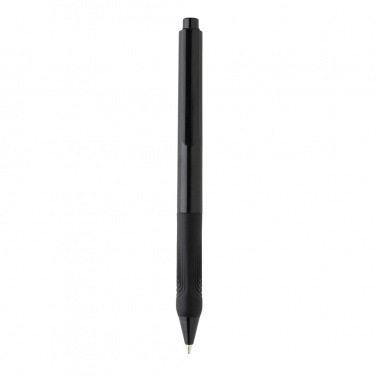Logo trade promotional giveaway photo of: X9 solid pen with silicone grip