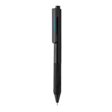 Logo trade promotional merchandise photo of: X9 solid pen with silicone grip