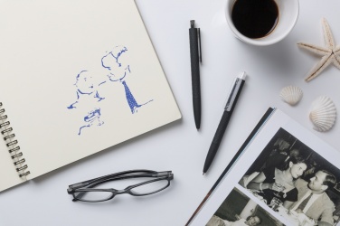 Logo trade promotional giveaway photo of: X3 black smooth touch pen