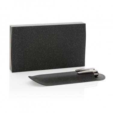 Logotrade promotional items photo of: Recycled leather pen set