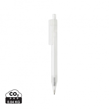 Logo trade corporate gifts image of: GRS RPET X8 transparent pen