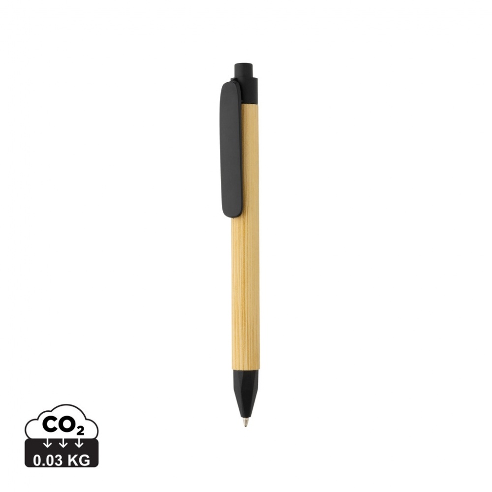 Logo trade advertising products picture of: Write responsible recycled paper barrel pen