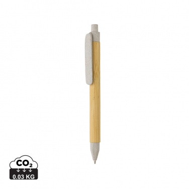 Logo trade advertising products picture of: Write responsible recycled paper barrel pen