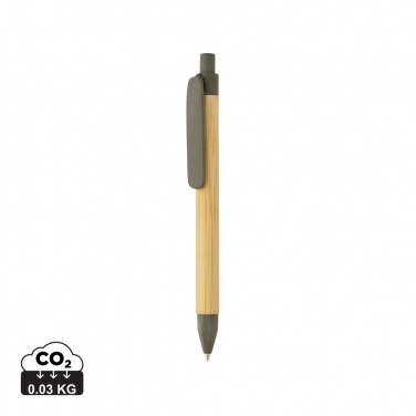 Logo trade promotional products picture of: Write responsible recycled paper barrel pen