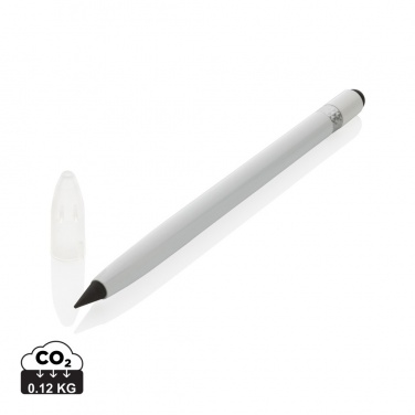 Logo trade corporate gifts image of: Aluminum inkless pen with eraser