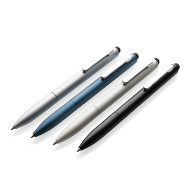 Logo trade promotional items image of: Kymi RCS certified recycled aluminium pen with stylus
