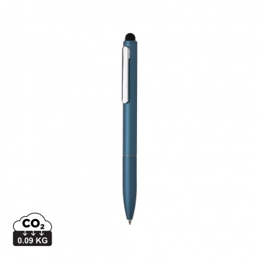 Logotrade promotional merchandise picture of: Kymi RCS certified recycled aluminium pen with stylus